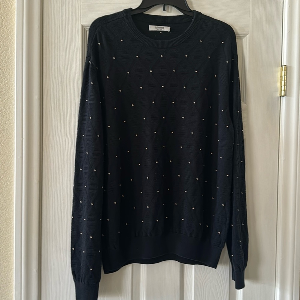 Ashworth Golf men’s Black Knit Pullover Sz L